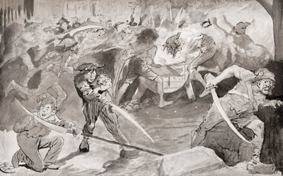 Ilustrace pro román Charlese Dickense A Příběh dvou měst od Harry Furniss