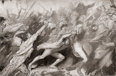 Ilustrace k románu Charlese Dickense Příběh dvou měst od Harry Furniss