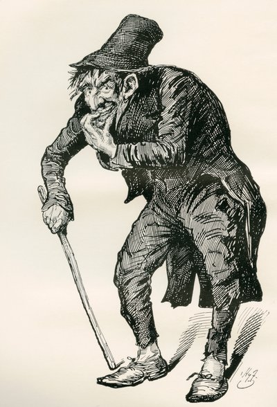 Ilustrace pro Charlese Dickense The Old Curiosity Shop od Harry Furniss