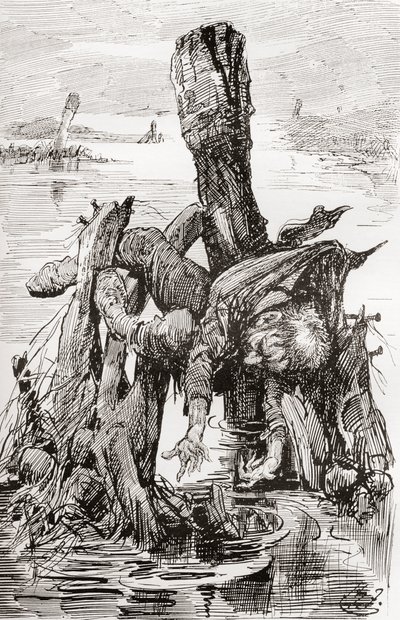 Ilustrace pro Charlese Dickense The Old Curiosity Shop od Harry Furniss