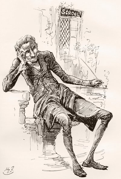 Ilustrace pro Charlese Dickense The Old Curiosity Shop od Harry Furniss