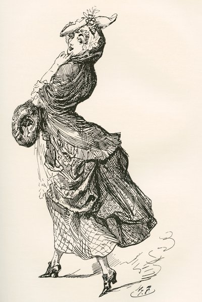 Ilustrace k románu Charlese Dickense Barnaby Rudge od Harry Furniss
