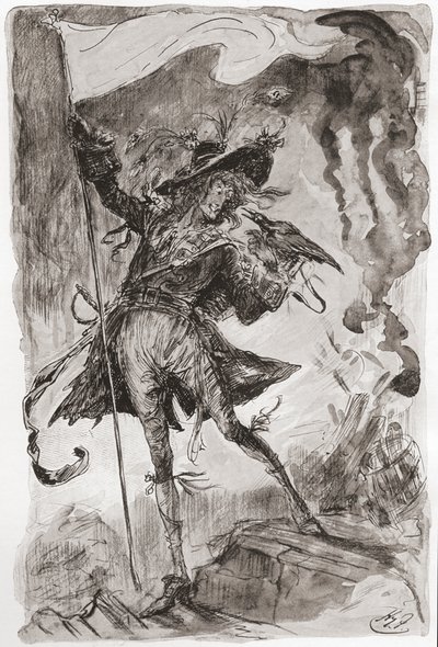 Ilustrace k románu Charlese Dickense Barnaby Rudge od Harry Furniss