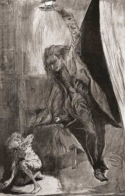 Ilustrace k románu Charlese Dickense The Ghost