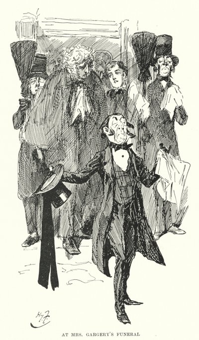 Ilustrace pro Velká očekávání od Charlese Dickense (litho) od Harry Furniss