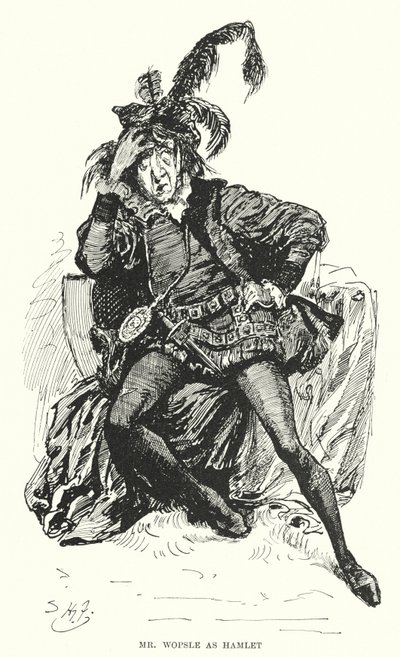 Ilustrace pro Velká očekávání od Charlese Dickense (litho) od Harry Furniss
