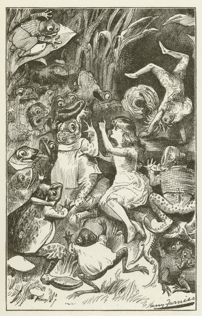 Ilustrace k filmu Sylvie a Bruno od Lewise Carrolla od Harry Furniss