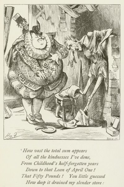 Ilustrace k filmu Sylvie a Bruno od Lewise Carrolla od Harry Furniss