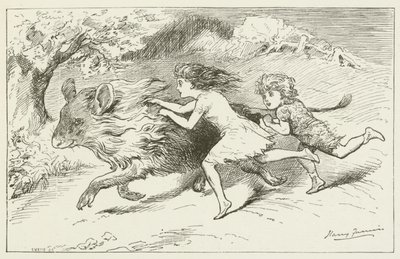 Ilustrace pro Sylvie a Bruna od Lewise Carrolla od Harry Furniss