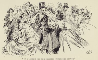 Za okamžik všechny Krásky Clauda obklopily od Harry Furniss