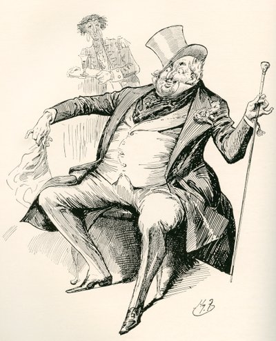 Joey B. Ilustrace Harryho Furnisse k románu Charlese Dickense Dombey a syn z The Testimonial Edition, vydaném v roce 1910. od Harry Furniss
