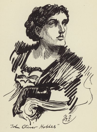 John Oliver Hobbes od Harry Furniss