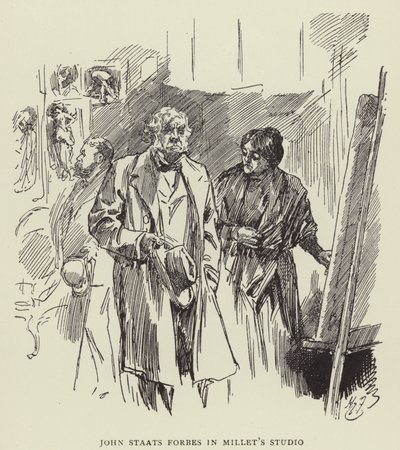 John Staats Forbes v Millets Studio od Harry Furniss