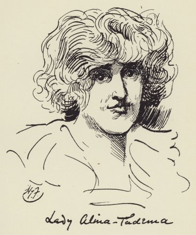 Lady Alma Tadema od Harry Furniss