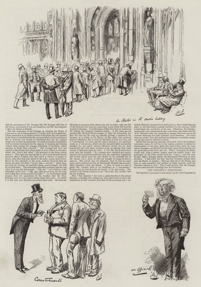 Život v parlamentu, Cizinci ve sněmovně od Harry Furniss