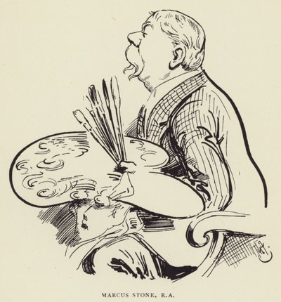 Marcus Stone, RA od Harry Furniss