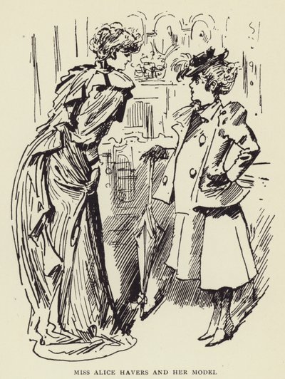 Slečna Alice Havers a její model od Harry Furniss
