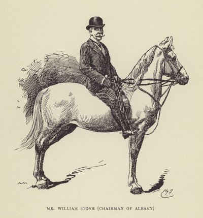 Pan William Stone, předseda Albany od Harry Furniss