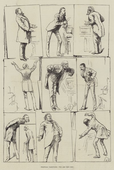 Političtí Valentýni, pro koho jsou od Harry Furniss