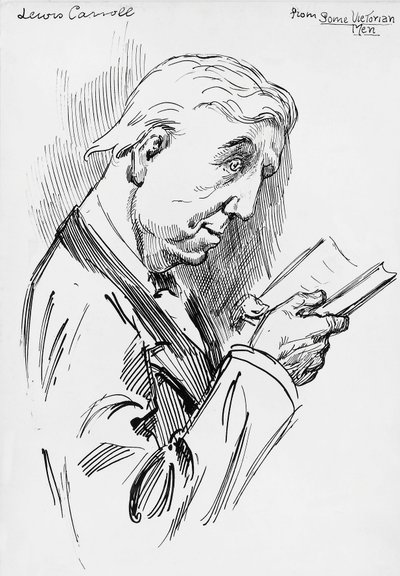 Portrét Lewise Carrolla, pseudonym Charlese Lutwidge Dodgsona (Cheshire) od Harry Furniss