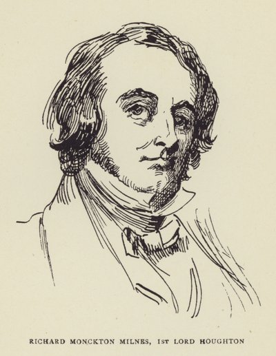 Richard Monckton Milnes, první lord Houghton od Harry Furniss