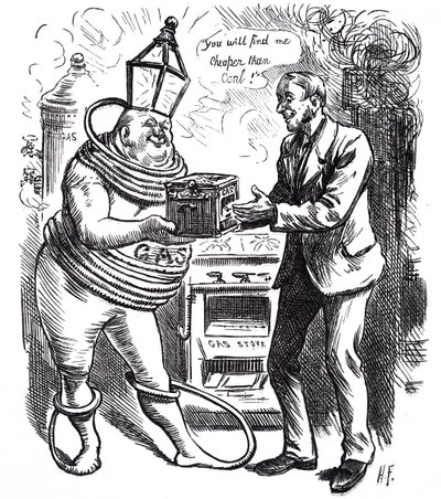Levná cena plynu. od Harry Furniss