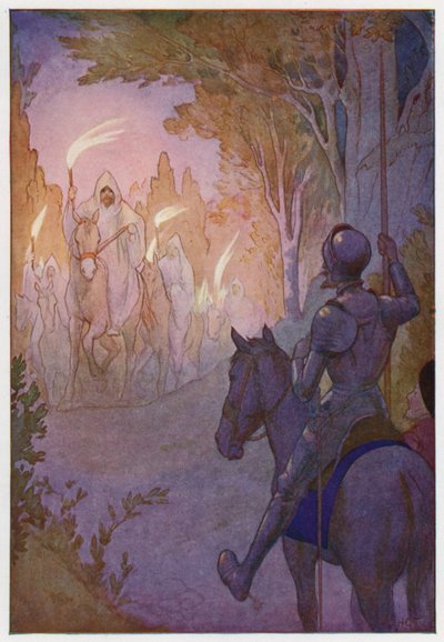 Ilustrace k Donu Quijotovi (barevná litografie) od Harry George Theaker