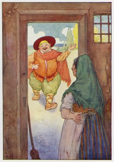 Ilustrace k Donu Quijotovi (barevná litografie) od Harry George Theaker