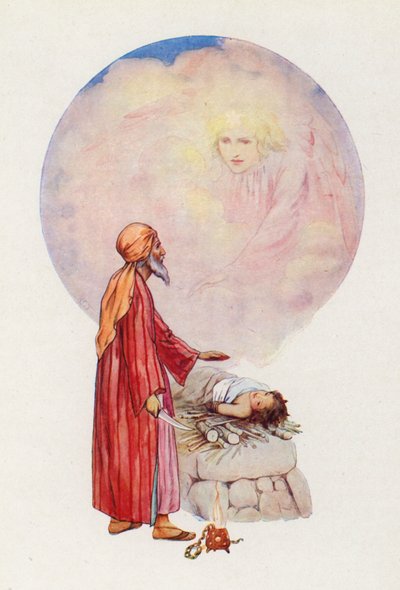 "Nevkládej ruku na chlapce" (barevná litografie) od Harry George Theaker