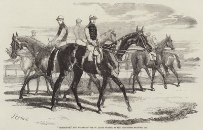 Imperieuse, vítěz St Leger Stakes, na setkání v Doncasteru, 1857 od Harry Hall