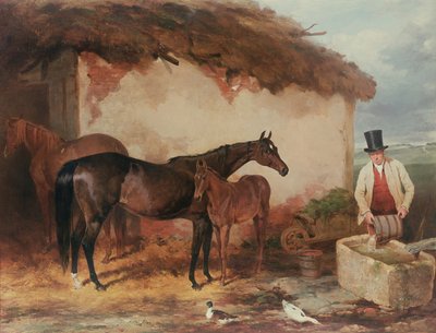 Klisna Možná se svým hříbětem, 1846 od Harry Hall