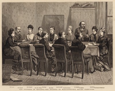 The Distress in Ireland, Pomocný výbor vévodkyně z Marlborough od Harry Hamilton Johnston