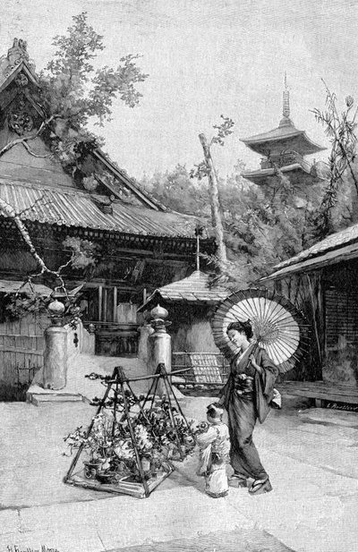 Zahrada v Tokiu od Harry Humphrey Moore