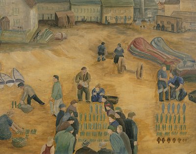 Prodej ryb, 1938 od Harry Mitten Wilson