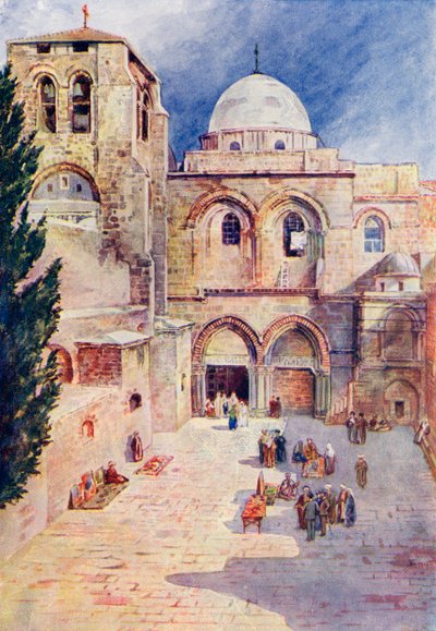 Chrám Božího hrobu, Jeruzalém, Palestina, asi 1910, z knihy Richarda Penlakea A Book of Modern Palestine, vyd. asi 1910. od Harry Morley