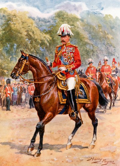 Polní maršál hrabě Kitchener (barevná litografie) od Harry Payne