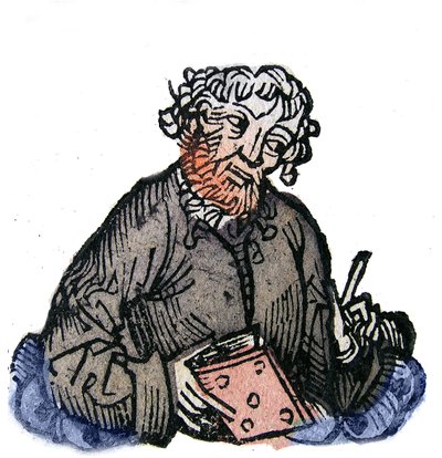 Portrét Juvenala (Decimus Junius Juvenal) latinský satirický básník z konce 1. stol. Xylografie „Kroniky Norimberku“ od Hartmanna Schedela od Hartmann Schedel