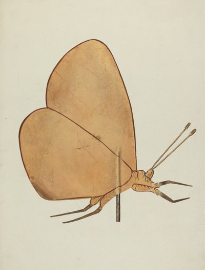 Butterfly Weather Vane, c. 1938. od Hazel Hyde