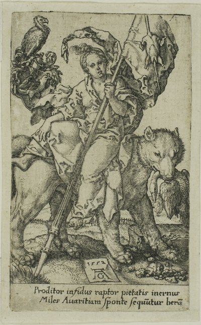 Lakomost, od Neřestí od Heinrich Aldegrever