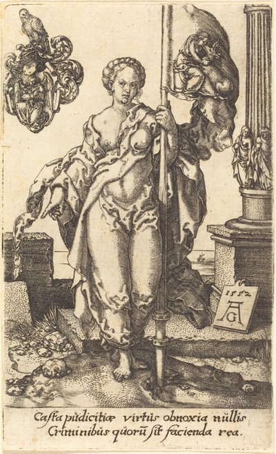 Cudnost, 1552. od Heinrich Aldegrever
