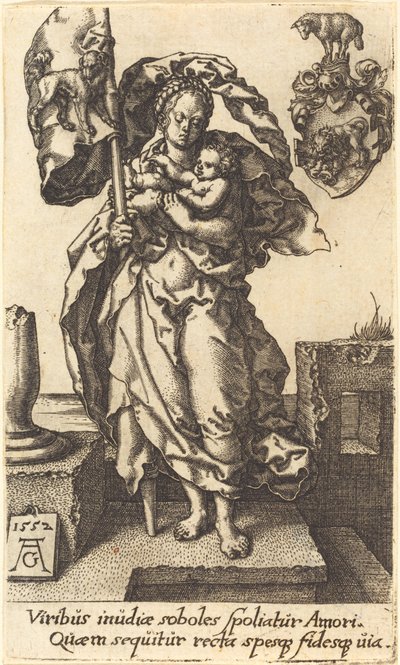 Soucit, 1552. od Heinrich Aldegrever