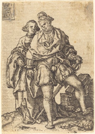 Taneční pár od Heinrich Aldegrever