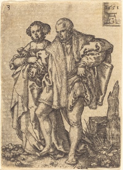 Taneční pár, 1551. od Heinrich Aldegrever