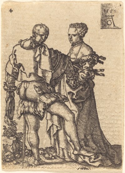 Taneční pár, 1551. od Heinrich Aldegrever