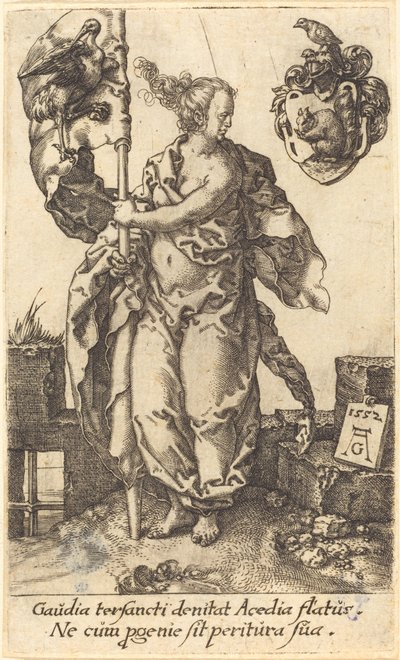 Pilnost, 1552. od Heinrich Aldegrever