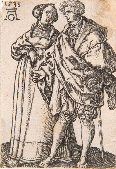 Ze série The Small Wedding Dancers, 1538. od Heinrich Aldegrever