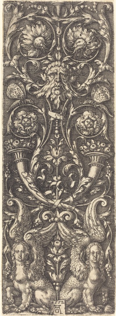Vysoké ovoce s ozdobami, 1552. od Heinrich Aldegrever