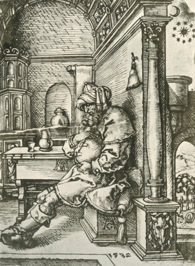 Jacob Meditating on Josephs Dreams, 1532, 1908. od Heinrich Aldegrever