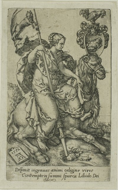 Chtíč od Neřestí od Heinrich Aldegrever