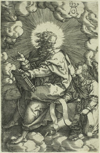 Matouš, ze Čtyř evangelistů, 1539 od Heinrich Aldegrever